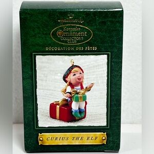 Hallmark Keepsake 2002 "Curius the Elf" Collector's Club Ornament